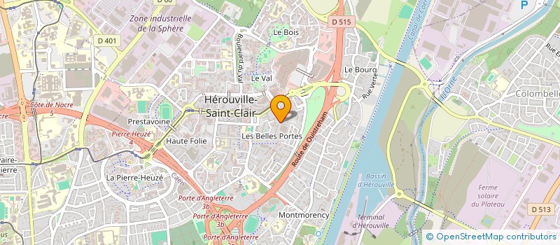 localisation de l'entreprise MADAME CAROLINE GUEZENNEC à HEROUVILLE SAINT CLAIR