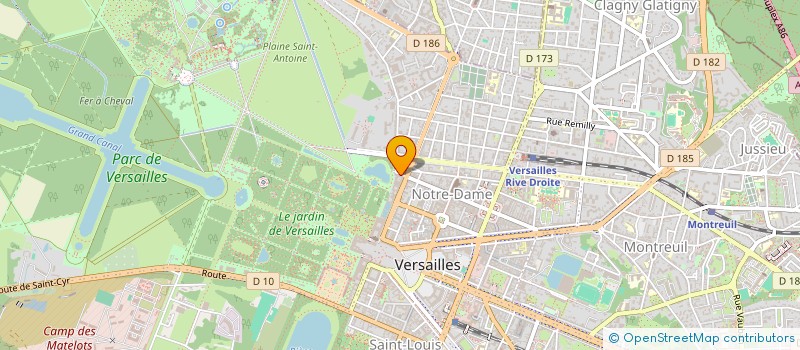 localisation de l'entreprise MADAME CAROLINE GUICHARD à VERSAILLES