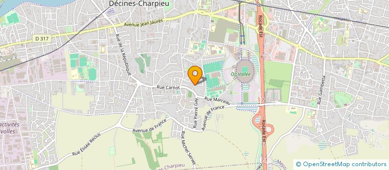 localisation de l'entreprise MADAME CAROLINE GUICHARD  DECINES-CHARPIEU