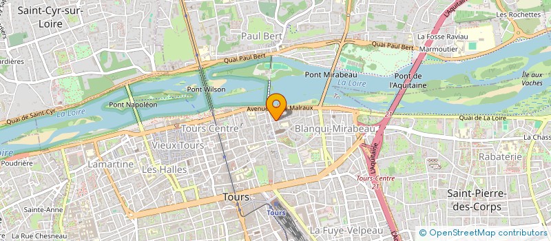 localisation de l'entreprise MADAME CAROLINE GUICHARD MONTGUERS  TOURS