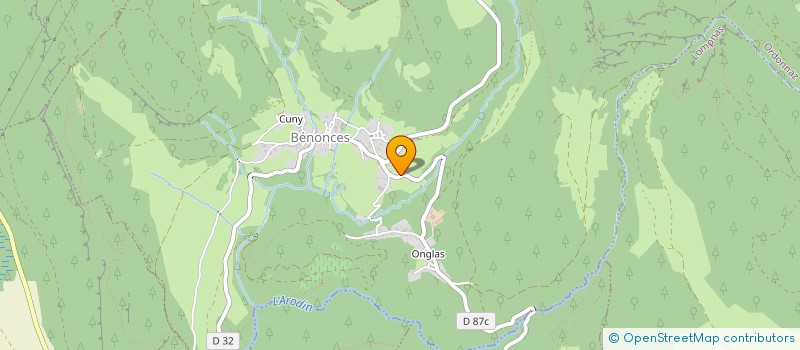 localisation de l'entreprise MADAME CAROLINE GUIFFRAY  BENONCES