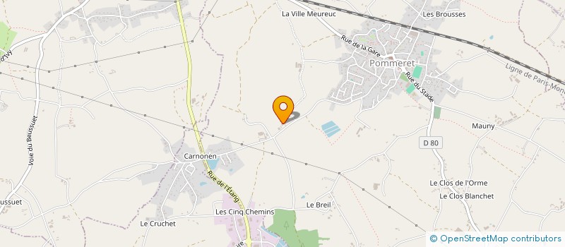 localisation de l'entreprise MADAME CAROLINE GUIHO  POMMERET