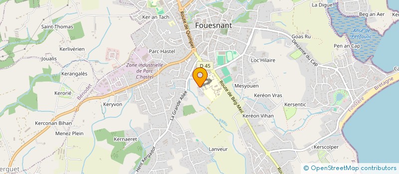 localisation de l'entreprise MADAME CAROLINE GUILHOU  FOUESNANT