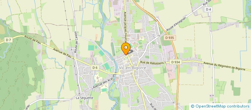 localisation de l'entreprise MADAME CAROLINE GUILLAUMET  VIC-EN-BIGORRE