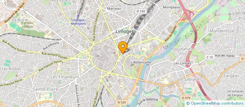localisation de l'entreprise MADAME CAROLINE GUILLAUMIE à LIMOGES
