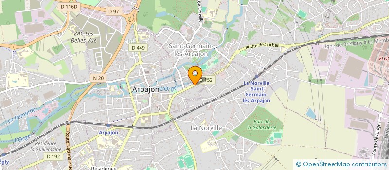 localisation de l'entreprise MADAME CAROLINE GUILLEREY à ARPAJON