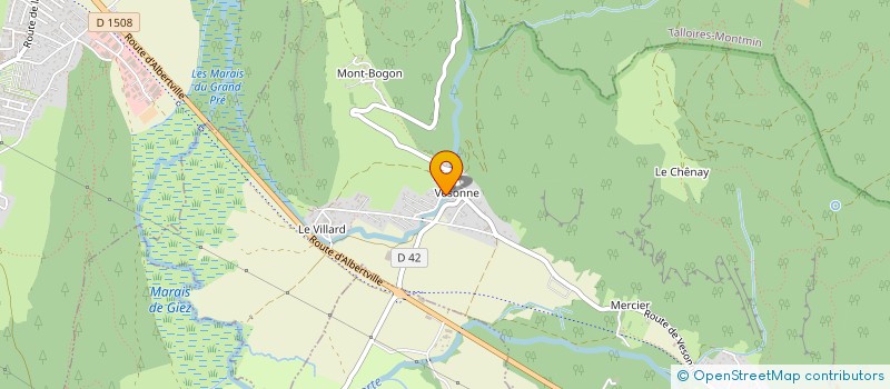 localisation de l'entreprise MADAME CAROLINE GUILLON  FAVERGES-SEYTHENEX