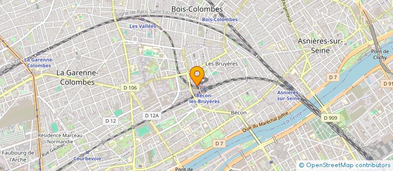 localisation de l'entreprise MADAME CAROLINE GUINET  ASNIERES-SUR-SEINE