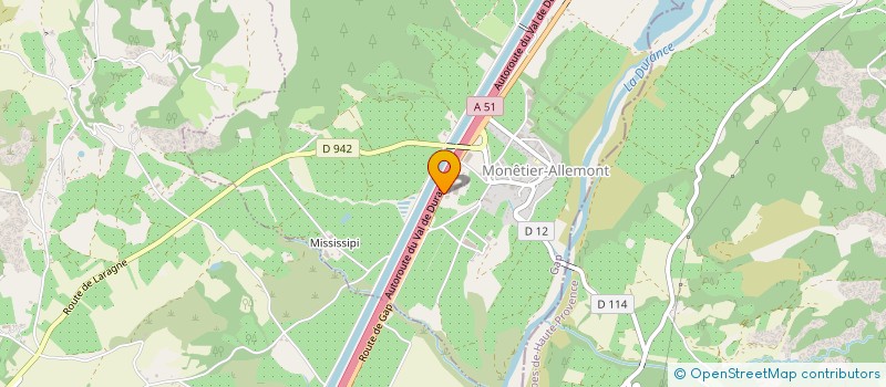 localisation de l'entreprise MADAME CAROLINE GURY  MONETIER-ALLEMONT