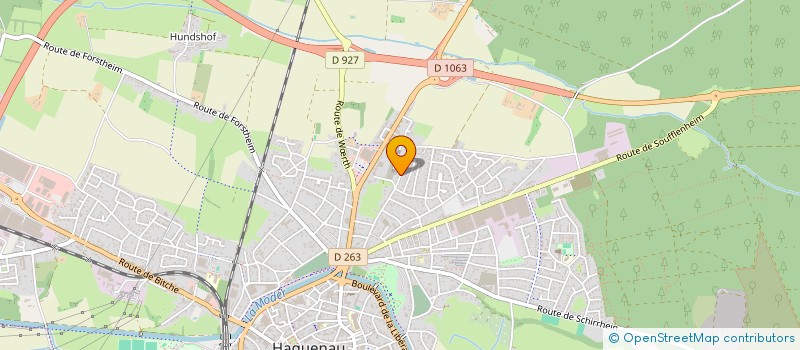 localisation de l'entreprise MADAME CAROLINE HAAG à HAGUENAU