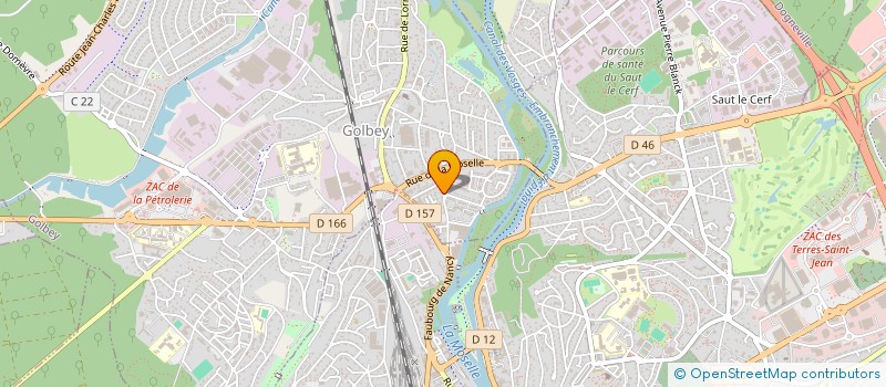 localisation de l'entreprise MADAME CAROLINE HACQUART  GOLBEY