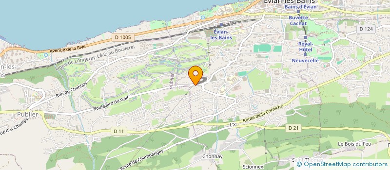 localisation de l'entreprise MADAME CAROLINE HAILLECOURT  EVIAN-LES-BAINS