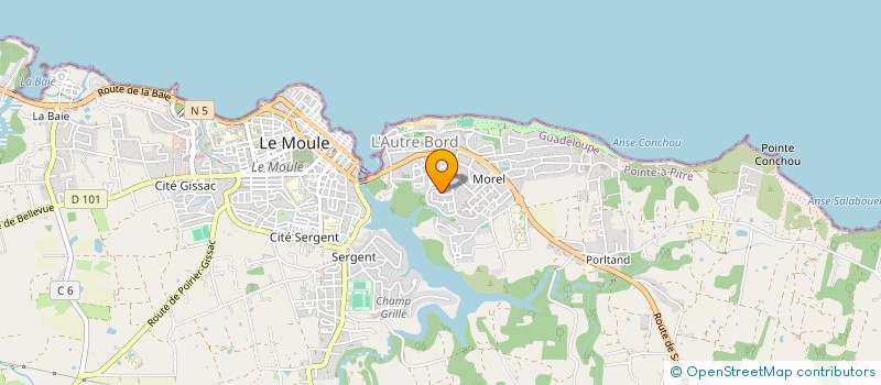localisation de l'entreprise MADAME CAROLINE HALBOUT à LE MOULE