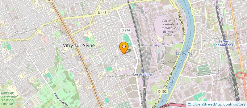 localisation de l'entreprise MADAME CAROLINE HAMELLE  VITRY-SUR-SEINE