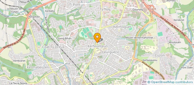 localisation de l'entreprise MADAME CAROLINE HAMON à QUIMPER