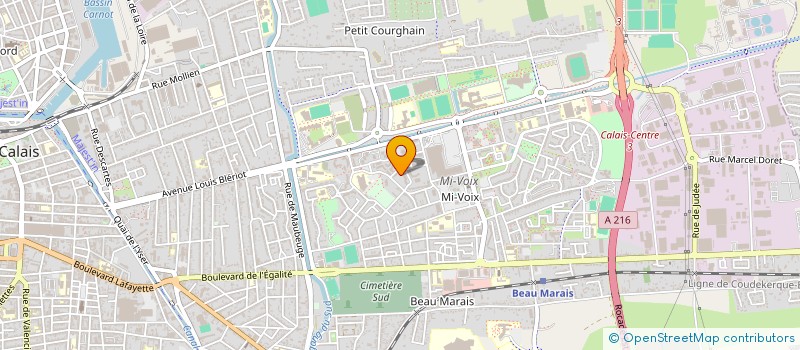 localisation de l'entreprise MADAME CAROLINE HANQUEZ à CALAIS