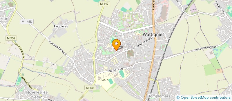 localisation de l'entreprise MADAME CAROLINE HAQUETTE  WATTIGNIES