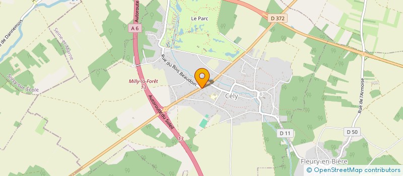 localisation de l'entreprise MADAME CAROLINE HARICOT  CELY