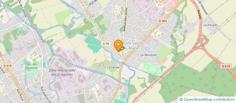 localisation de l'entreprise MADAME CAROLINE HARNET  PONT-SAINTE-MARIE