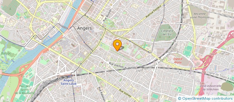 localisation de l'entreprise MADAME CAROLINE HEAULME à ANGERS