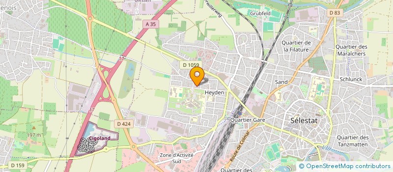 localisation de l'entreprise MADAME CAROLINE HEINRICH  SELESTAT