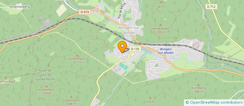 localisation de l'entreprise MADAME CAROLINE HELMLINGER  WINGEN-SUR-MODER