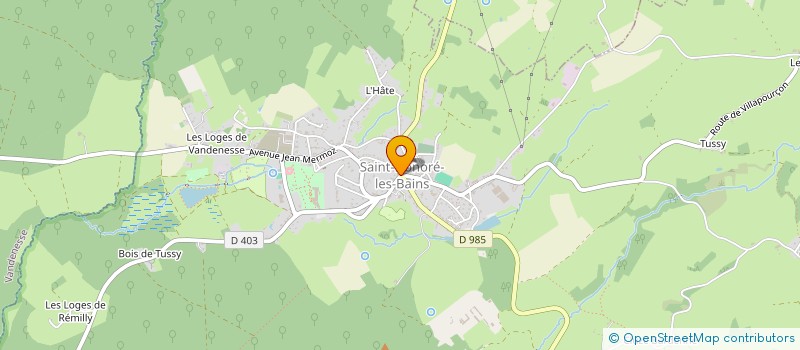 localisation de l'entreprise MADAME CAROLINE HENNEBERT  SAINT-HONORE-LES-BAINS