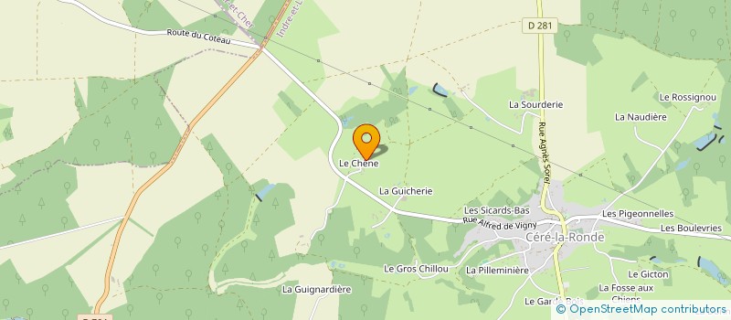 localisation de l'entreprise MADAME CAROLINE HENRY  CERE-LA-RONDE