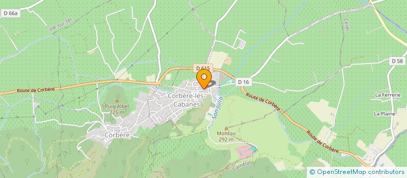 localisation de l'entreprise MADAME CAROLINE HERAL  CORBERE-LES-CABANES