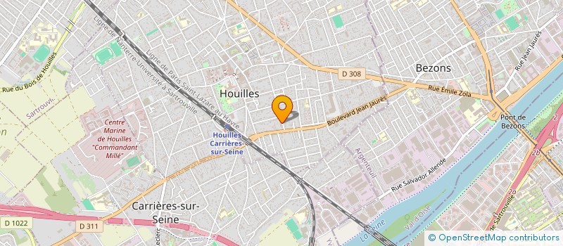 localisation de l'entreprise MADAME CAROLINE HERSCOVICI  HOUILLES