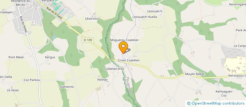 localisation de l'entreprise MADAME CAROLINE HERVE  PLOUGONVEN