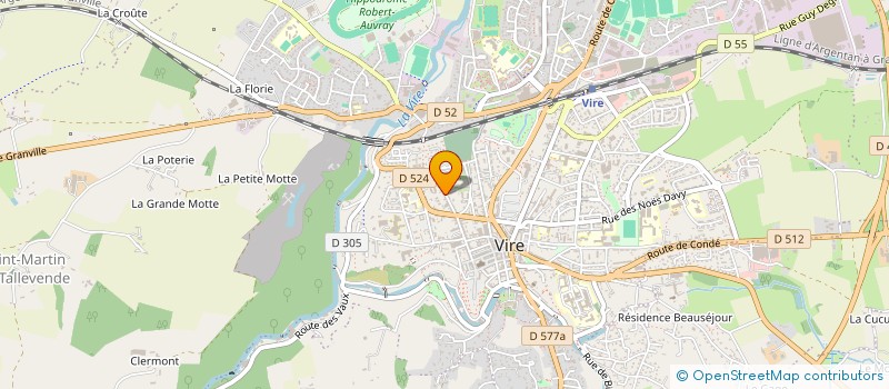 localisation de l'entreprise MADAME CAROLINE HERVIEU  VIRE-NORMANDIE