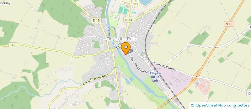 localisation de l'entreprise MADAME CAROLINE HIEL à CLOYES-LES-TROIS-RIVIERES
