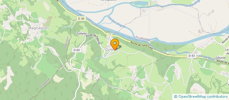 localisation de l'entreprise MADAME CAROLINE HILLGARTER  GINTRAC