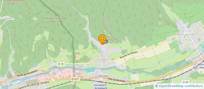 localisation de l'entreprise MADAME CAROLINE HINDERMANN  GUNSBACH