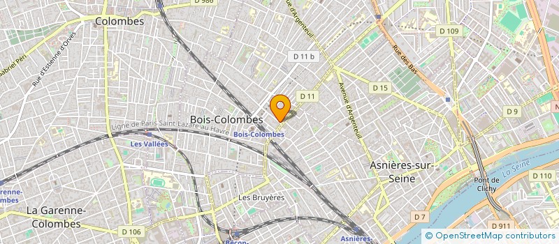 localisation de l'entreprise MADAME CAROLINE HIRSCHFELD à BOIS-COLOMBES