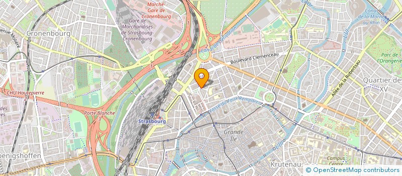localisation de l'entreprise MADAME CAROLINE HOERNEL à STRASBOURG