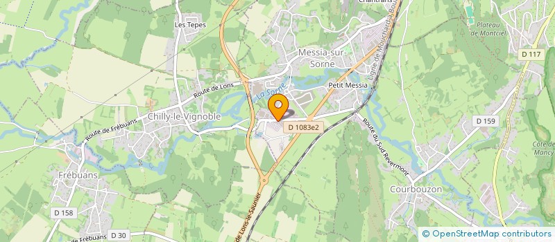 localisation de l'entreprise MADAME CAROLINE HOREL à MESSIA-SUR-SORNE