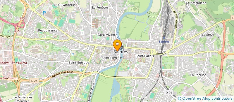 localisation de l'entreprise MADAME CAROLINE HOT  SAINTES