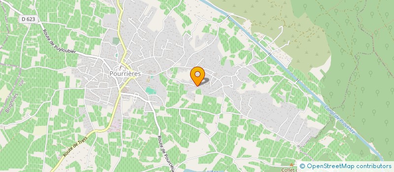 localisation de l'entreprise MADAME CAROLINE HOTTE  POURRIERES