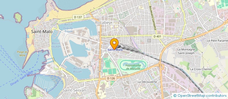 localisation de l'entreprise MADAME CAROLINE HUET  SAINT-MALO