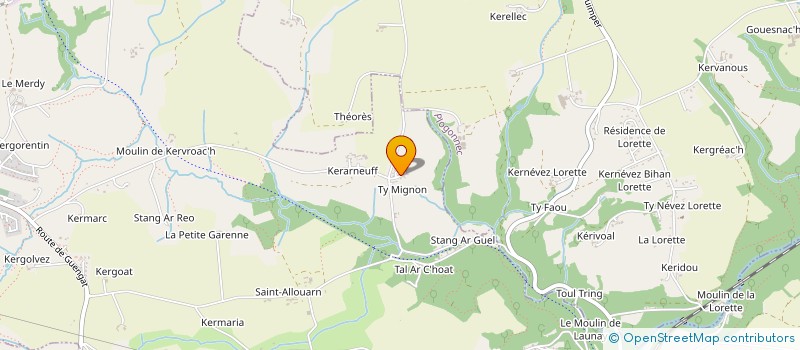 localisation de l'entreprise MADAME CAROLINE HUFF  GUENGAT