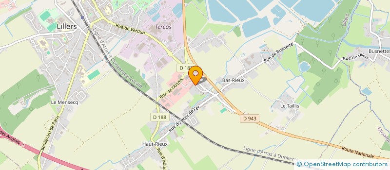 localisation de l'entreprise MADAME CAROLINE HUGOT  LILLERS