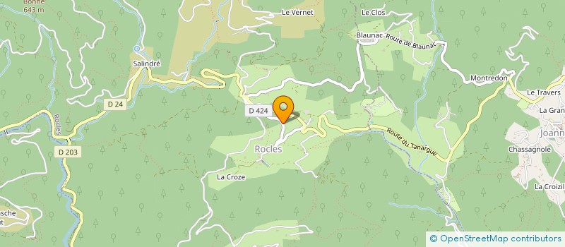 localisation de l'entreprise MADAME CAROLINE HUGUES  JOANNAS