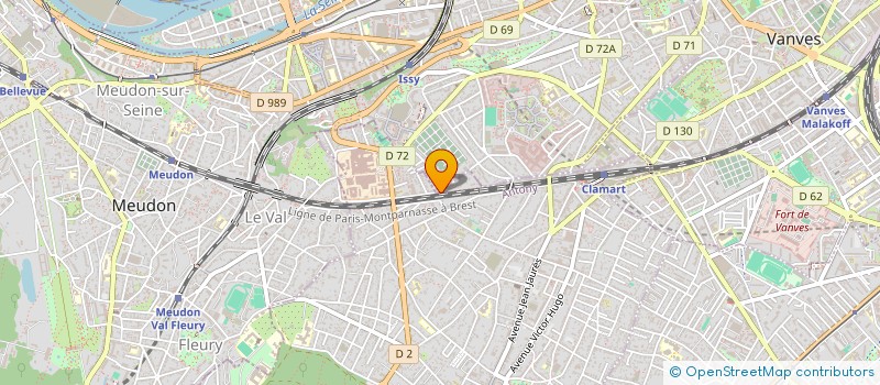 localisation de l'entreprise MADAME CAROLINE HUMAIR à CLAMART