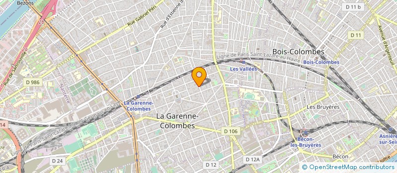 localisation de l'entreprise MADAME CAROLINE HUMBAIRE à LA GARENNE-COLOMBES