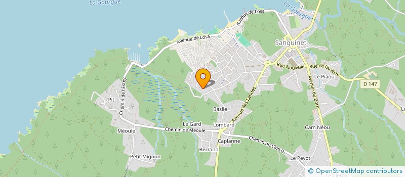 localisation de l'entreprise MADAME CAROLINE HUMETZ  SANGUINET