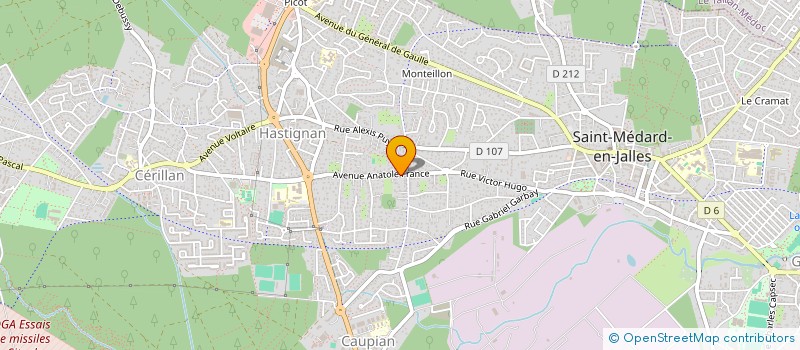 localisation de l'entreprise MADAME CAROLINE HUON  SAINT-MEDARD-EN-JALLES