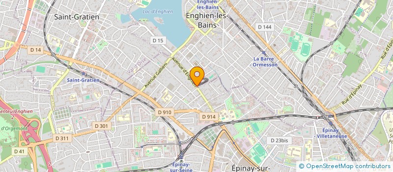 localisation de l'entreprise MADAME CAROLINE HUOT  ENGHIEN-LES-BAINS