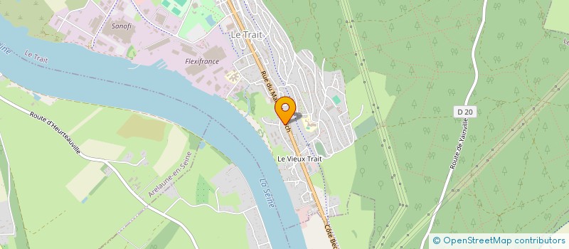 localisation de l'entreprise MADAME CAROLINE HURE  LE TRAIT